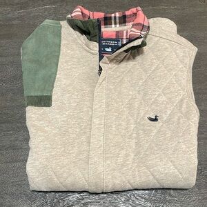 Gray and Olive Southern Marsh Quilted Vest